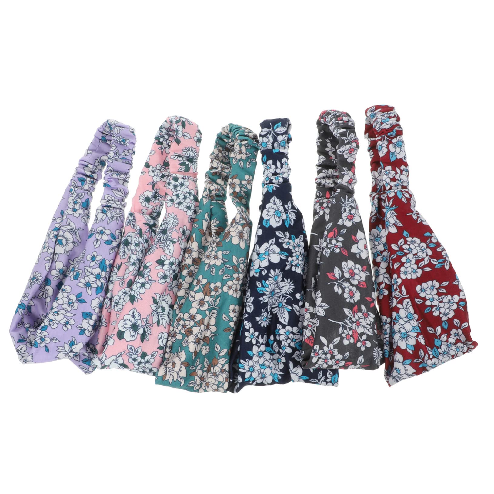 FOMIYES Lot De 3 Bandeaux Élastiques Pour Femme Motif Floral Absorbant La Transpiration Idéal Pour Le Yoga 6 Pièces X 3