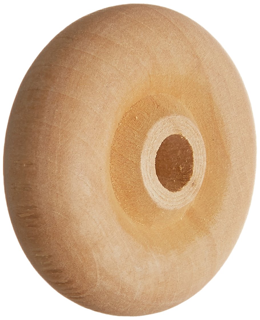 The New Image Group Wood Turning Shapes-Toy Wheel 1-1/2"X1 (1/4" Hole) 4/Pkg