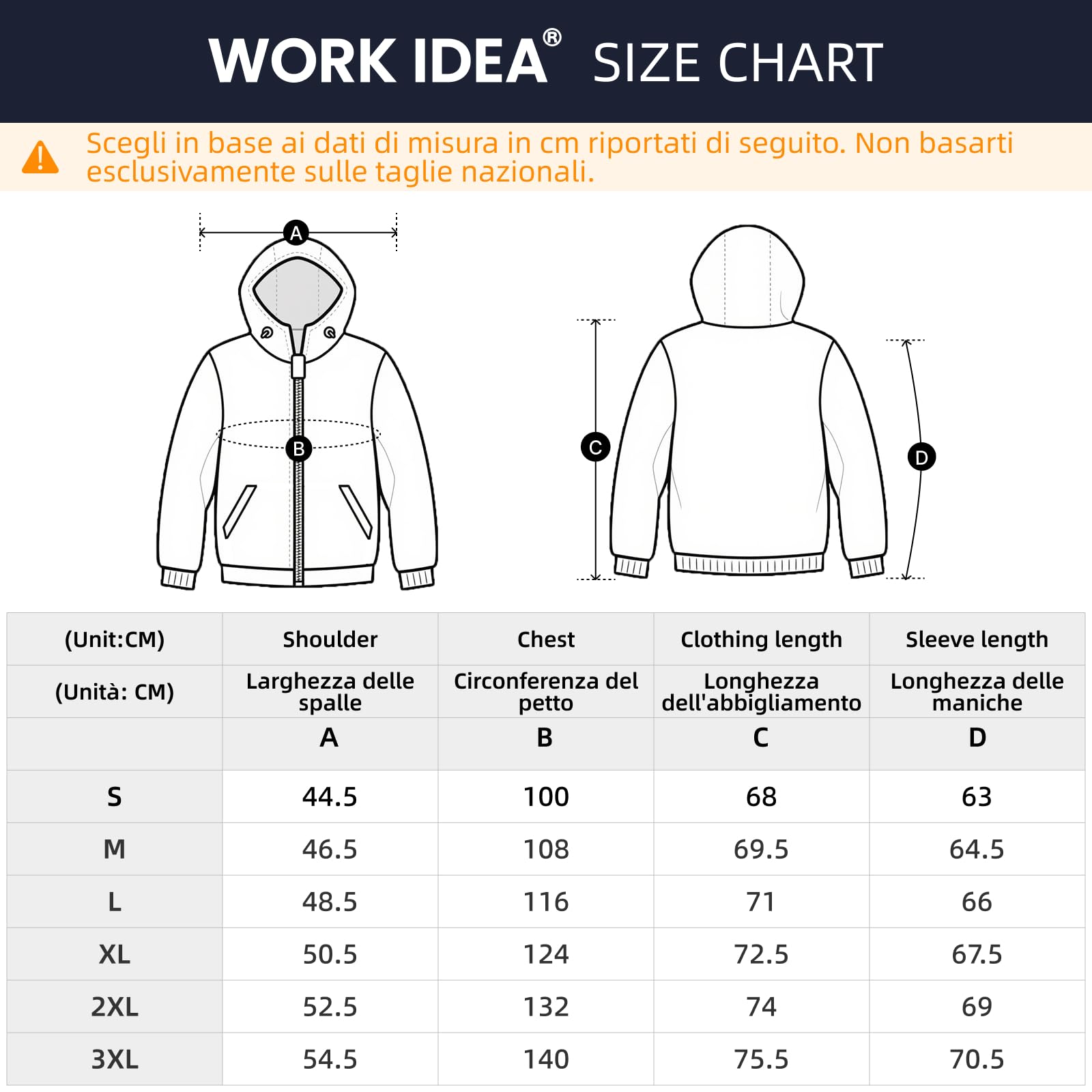 WORK IDEA Giacca in pile da uomo, calda e morbida, con chiusura lampo, traspirante, leggera, isolante dal freddo