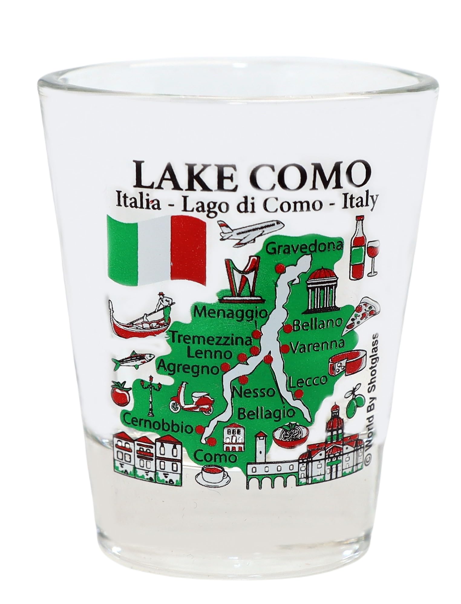 USA Landmarks and Icons Collage Shot Glass