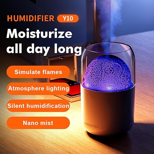 Miniatura 2 de Mini humidificador portátil, humidificador pequeño de niebla fría, humidificador de escritorio personal USB para dormitorio de bebé, viajes,