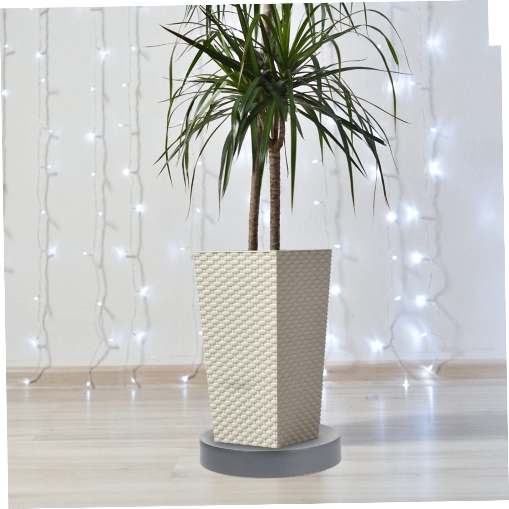 Lot De 2 Soucoupes Carrées Pour Pot De Fleurs, Plateau D'égouttement