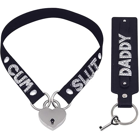 Heart Padlock Collar With Key For Women