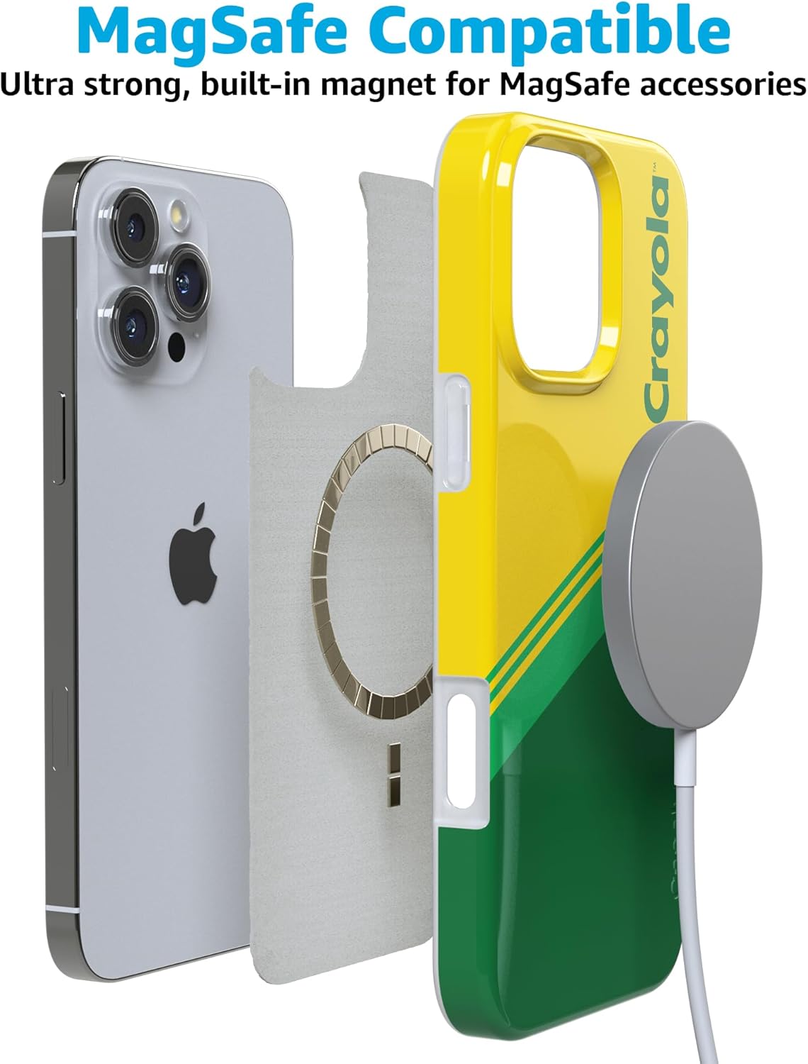 Casely iPhone 16 Pro Case | Keep It Classic | Crayola Crayon Box | Compatible with MagSafe | Classic Ultra Slim Design