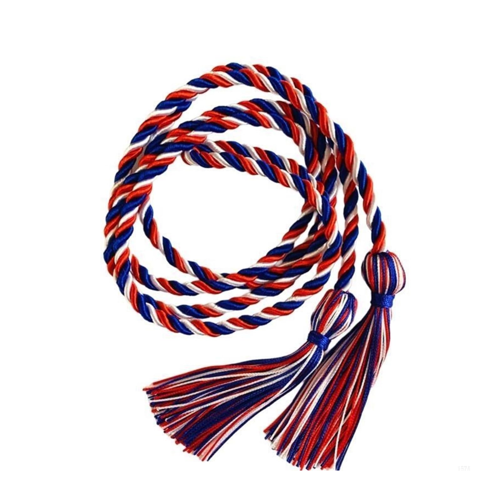 Tassel Graduation 10Pcs Graduation Cord With Tassels For Grad Day And Student for Graduate Ceremonies and Memorials(Blue x red x White)
