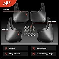 Vista 3 de A-Premium Juego de 4 unidades de guardabarros con accesorios compatibles con Chevrolet Silverado 1500, Silverado 2500 HD 3500 HD 2007-2014