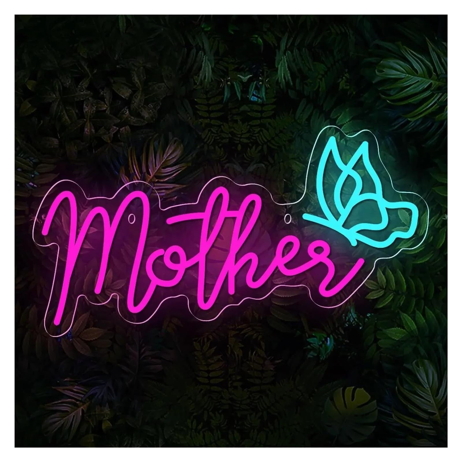 LEMST Signs Lamp Mother Neon Sign Dimmable Light for Holiday Birthday Party Home Decor Happy Mother Day Lamp Wall Hanging Sign USB Powered 50cmx23cm