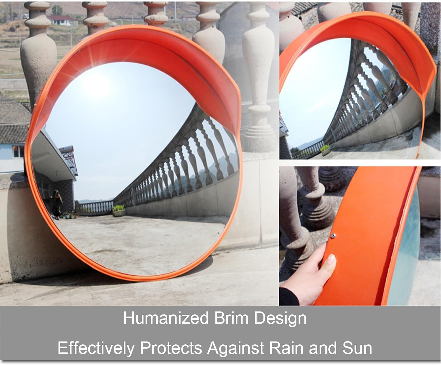 カーブミラーやガレージミラー、道路反射鏡で見えない障害物の死角を、レンズの屈折を利用した『透過式』で安全確認。ユーザー様からご満足と感謝の声を頂いており ます。DIYで取付も簡単です！ビタミン・ユー カーブミラー、死角の視野のガレージミラー 屋外、角度調節可能、屋内と屋外での使用に適しています(60cm/24in)