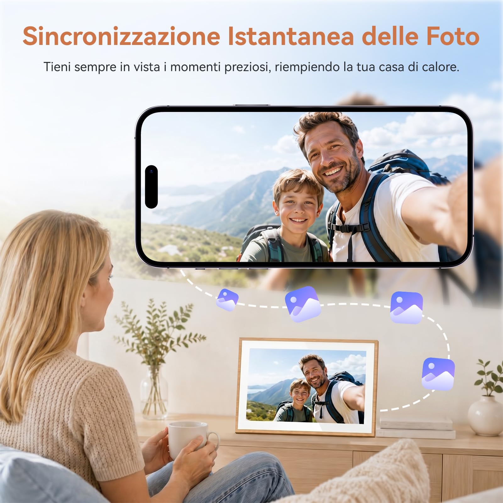 Blackview Calendario Digitale 10,1" per Casa e Ufficio – Organizer Familiare Multifunzionale con Orologio, Pianificazione Settimanale e Mensile, Home Completa, Sync Google/iCloud/DK Calendar