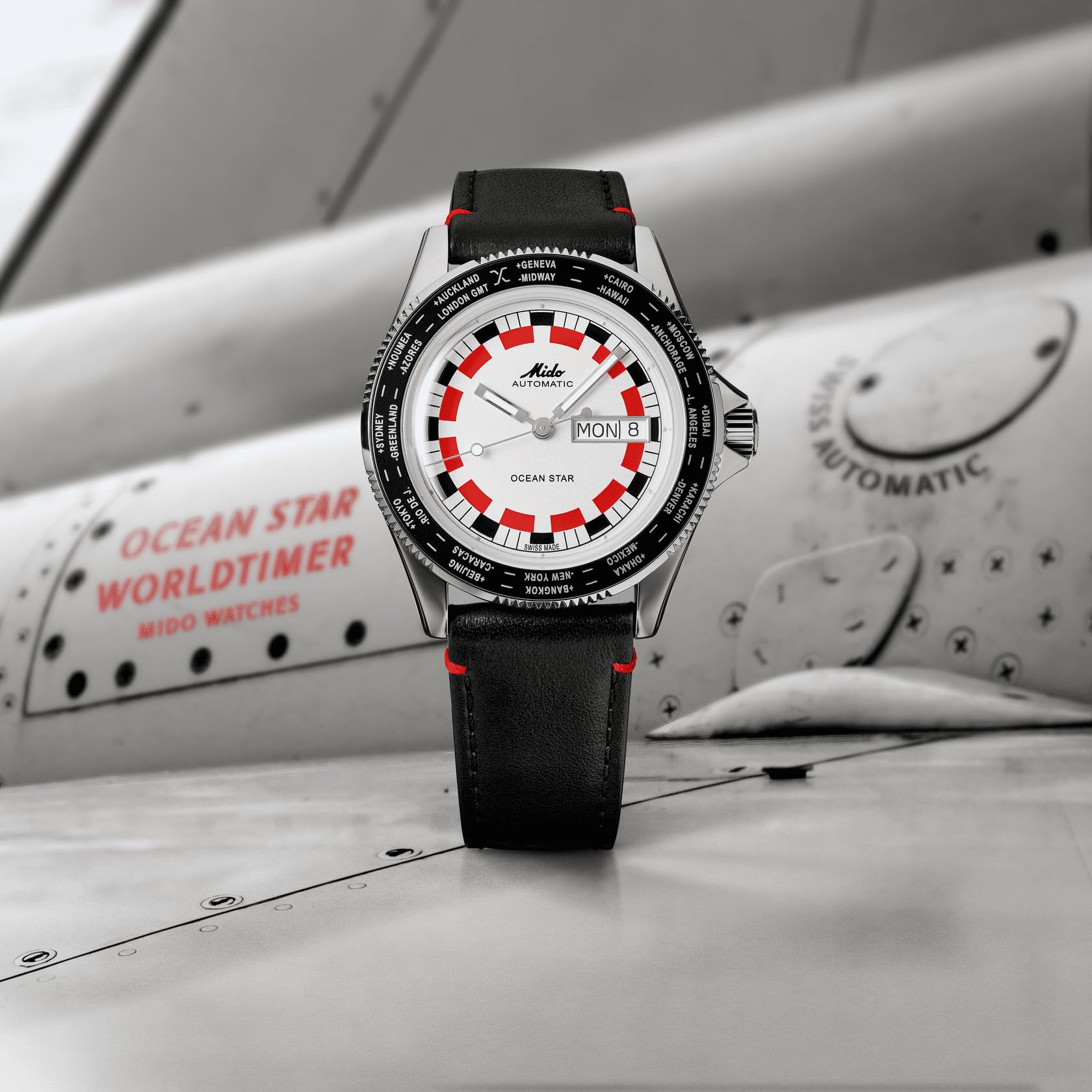 MIDO Ocean Star Worldtimer M026.830.16.030.00 Herren Automatikuhr