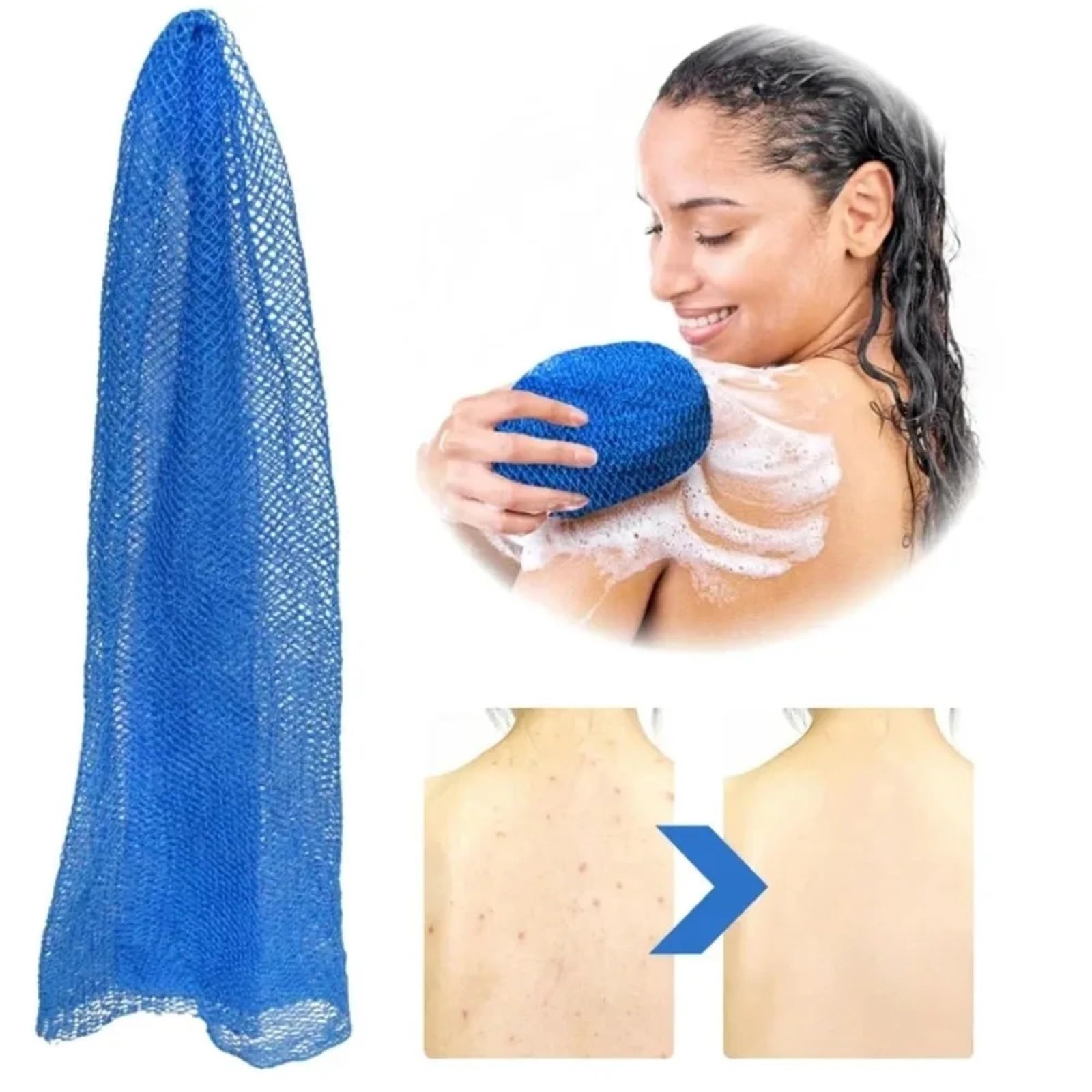 Toalla Exfoliante Toalla de baño exfoliante nailon estilo japonés