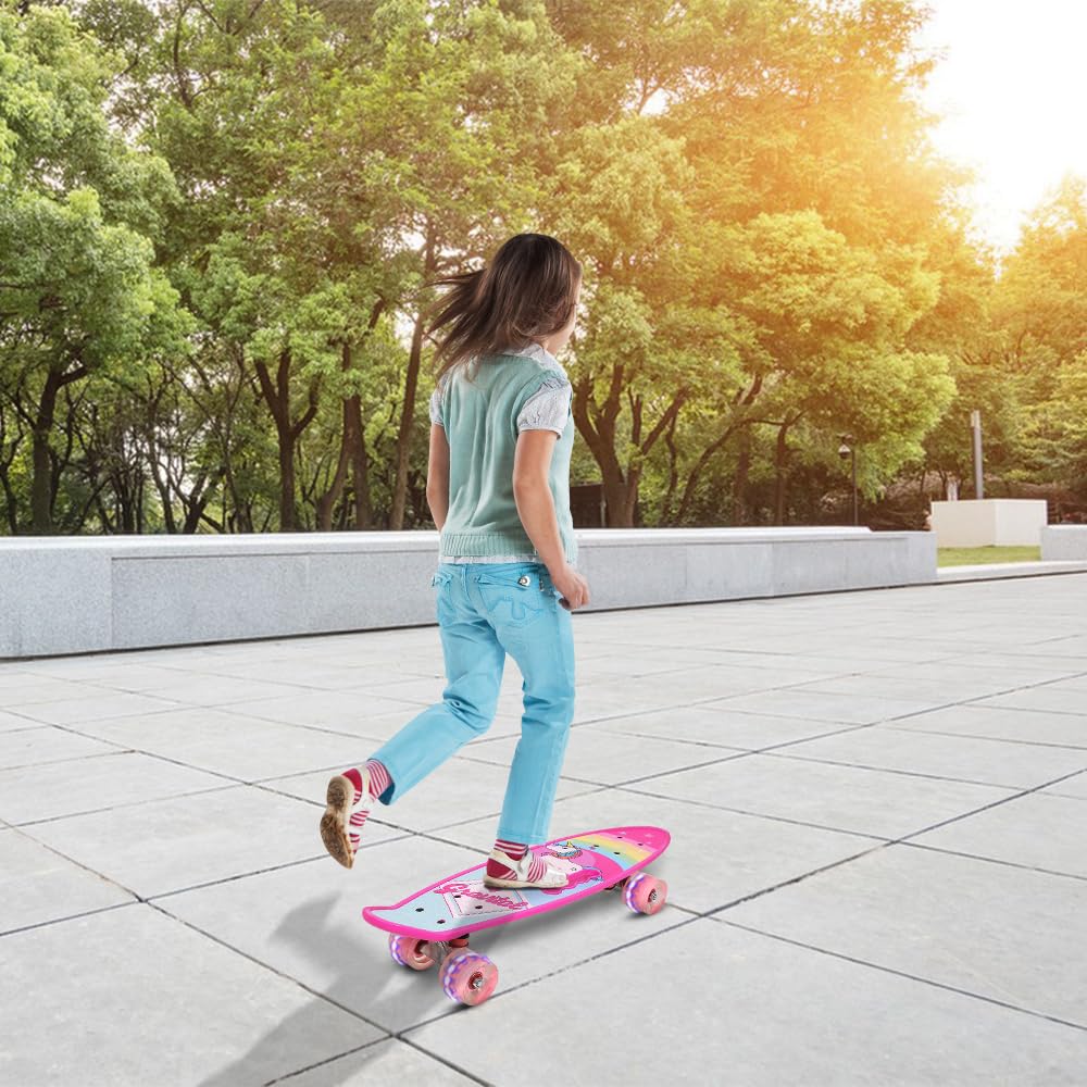 Skate Completo Monopatín Principiantes Estrellado Ruedas PU - Skateboard Niño, Monopatín Niños Patinete Rodamientos Penny Board Adulto Adolescente Joven