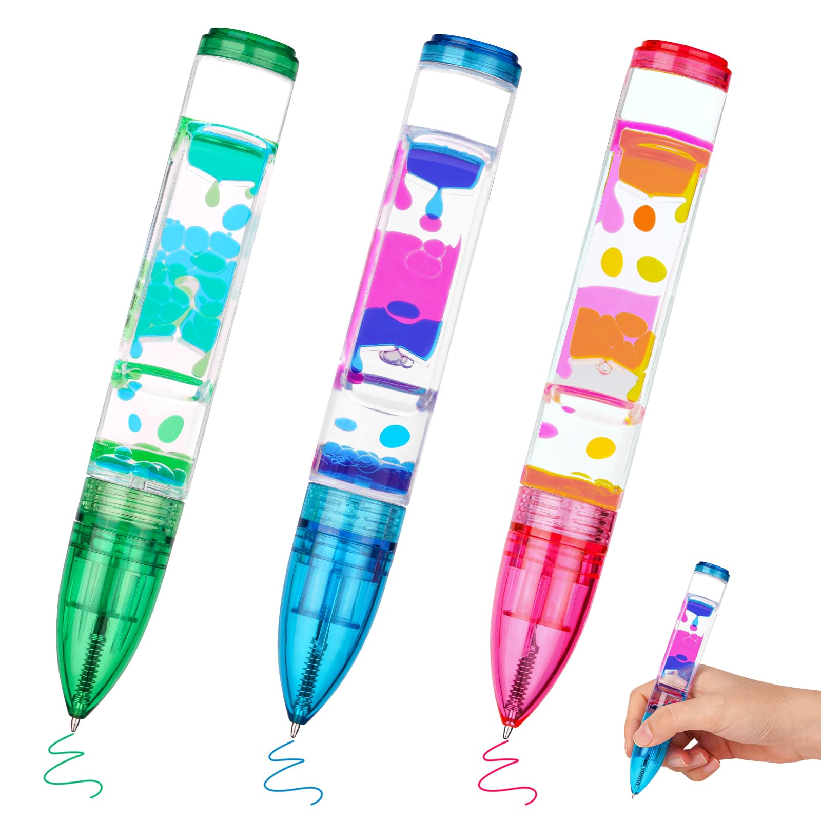 OSDUE Liquid Motion Timer, Liquid Timer Sanduhren, Flüssig Tropfen Sanduhr Bubble Sanduhr Flüssig, Stressreduzierung Spielzeug für Kinder & Erwachsene