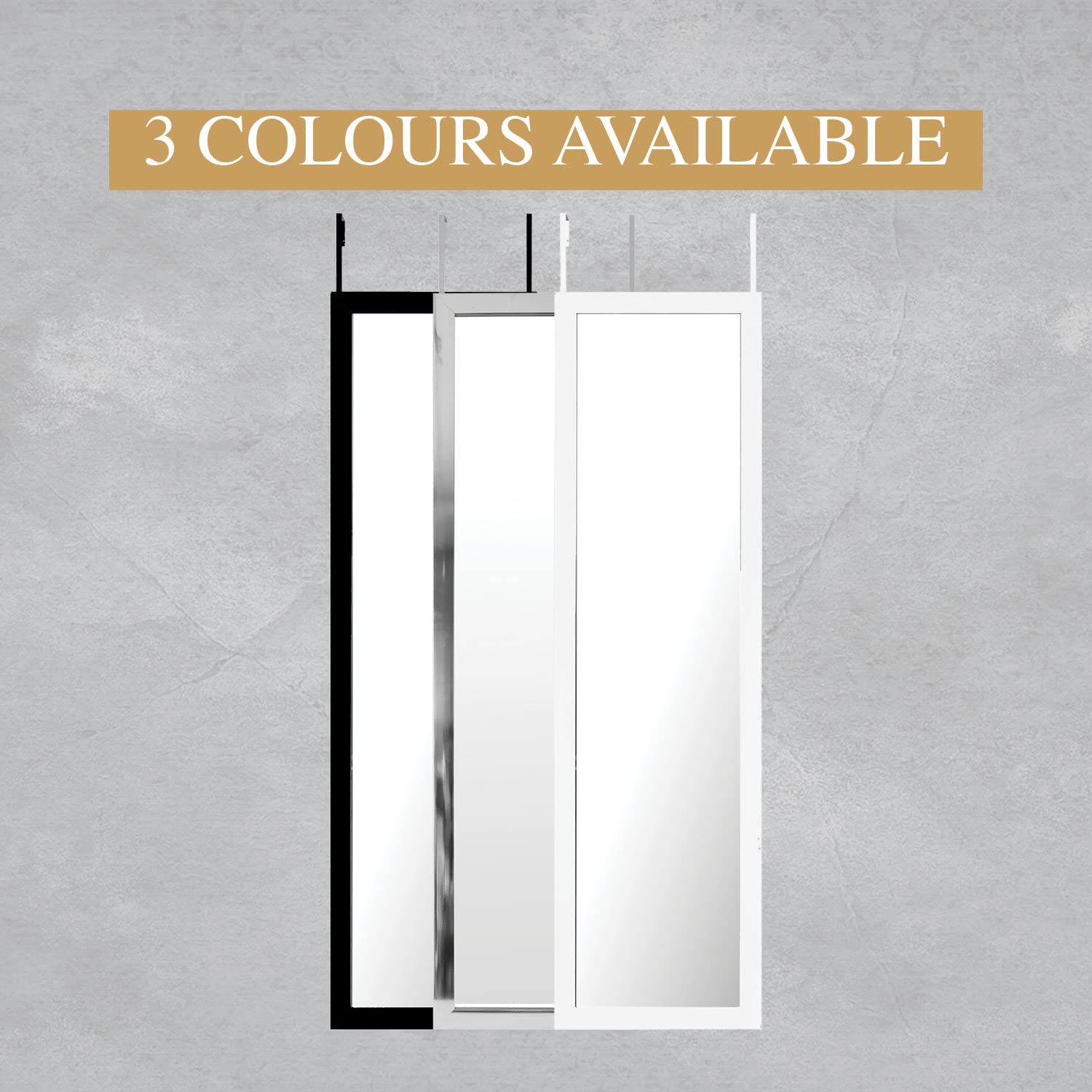 Buy Mirrorize Full Length Over The Door Mirror, Long Door Hanging