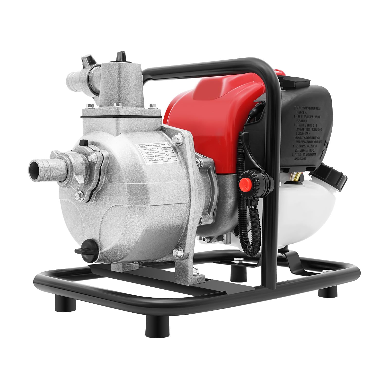 Mejiaren Petrol Water Pump, Four Stroke Petrol Water Pump, High Efficiency Engine Water-Pumping, 8500Rpm, Suitable For Agricultural Irrigation, Firefighting Water Supply, Drainage And Watering