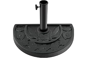 Pure Garden Patio or Deck Umbrella Half Round Base