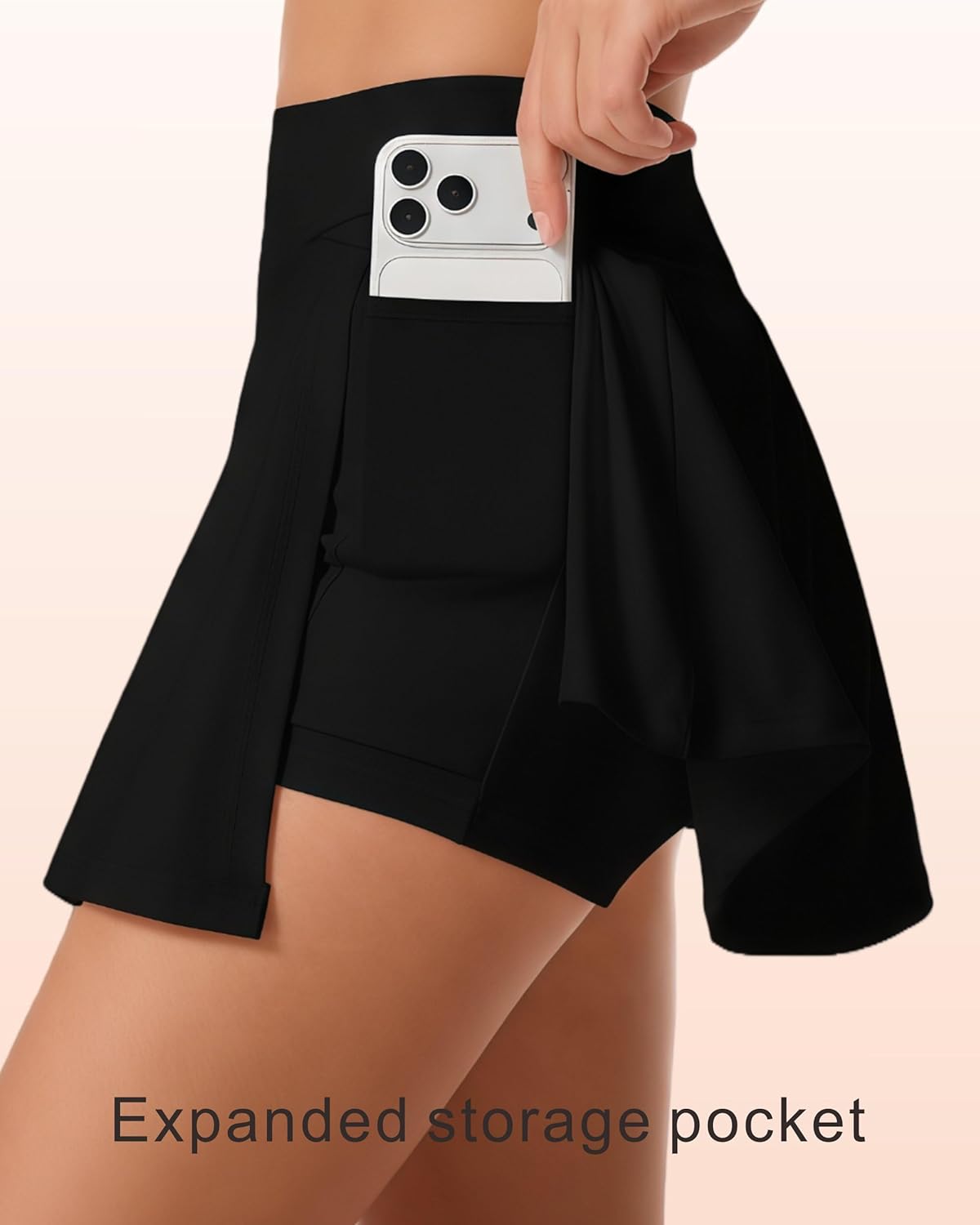 Women's High Waist Tennis Skort with Pockets & Built-in Shorts, Pleated Athletic Skirt for Workout, Casual Wear - Image 4