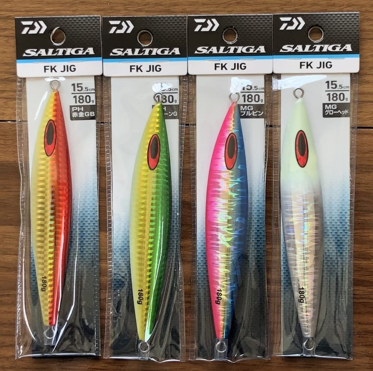 【新品】FKジグ 180g 210g 5個セット ダイワ ソルティガ Amazon.co.jp: ダイワ ソルティガ FKジグ 180g 4色セット