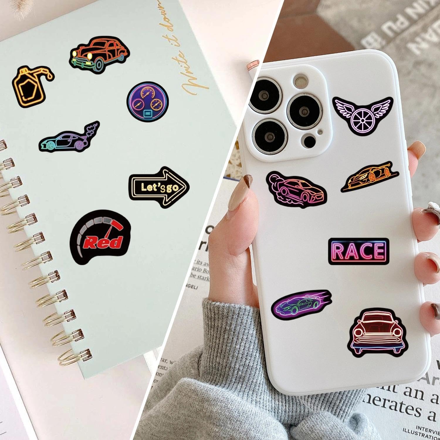 Cool Stickers 50PCS Monster Truck Stickers, Truck Car Stickers For Kids,  Cool Car Party Favors For Teens, image size:1500x1500