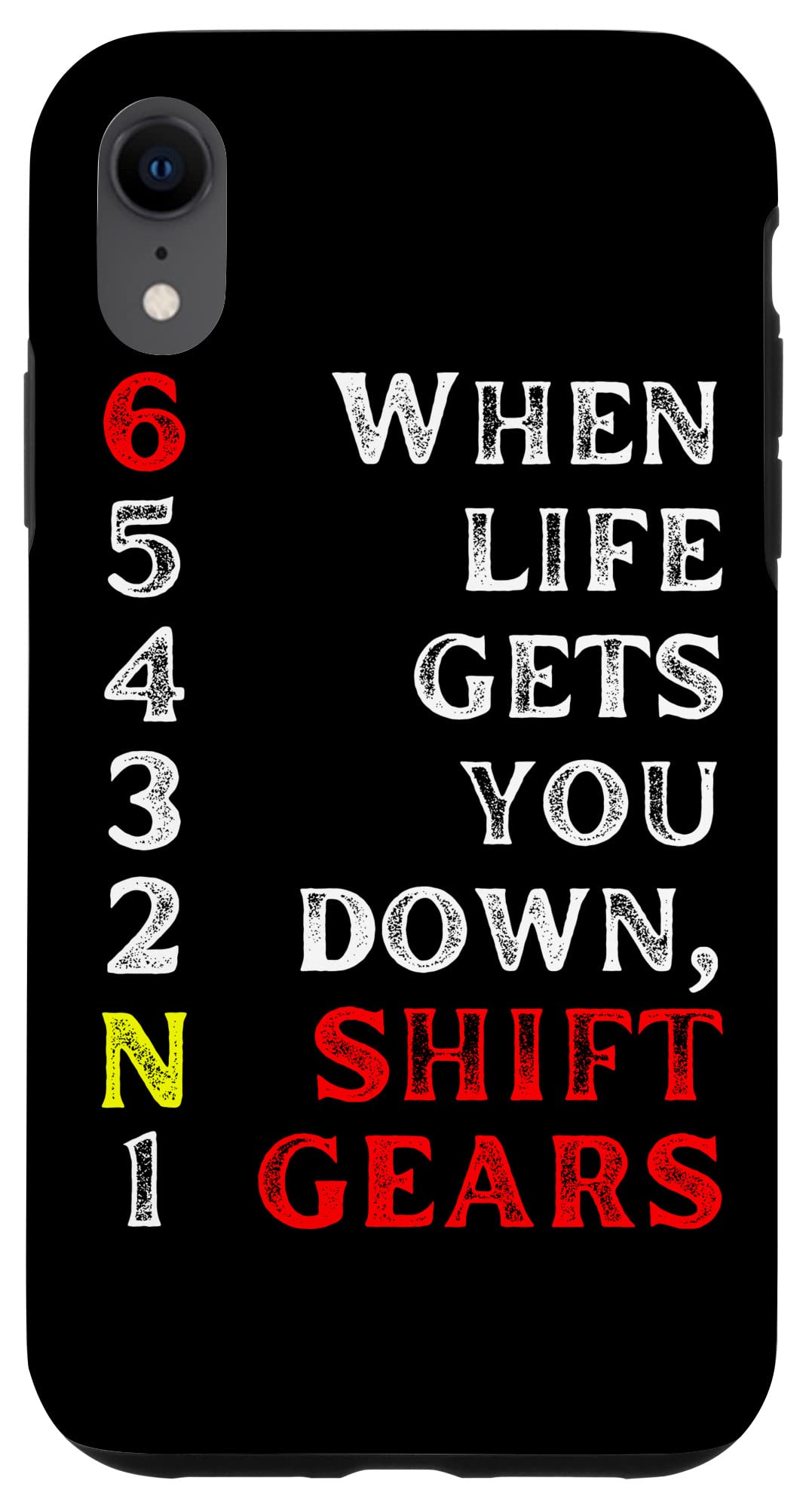 Amazon.com: iPhone XR 1N23456 shirt, Motorcycle Gear Shift
