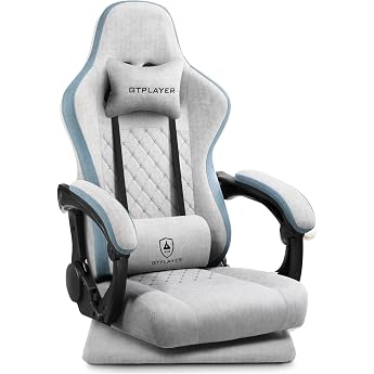 GTPLAYER Gaming Chair, Gaming Floor Chair, Fabric, Game Chair, Desk Chair, 360&deg; Rotating Chair, Built-in Pocket Coil, Synchro