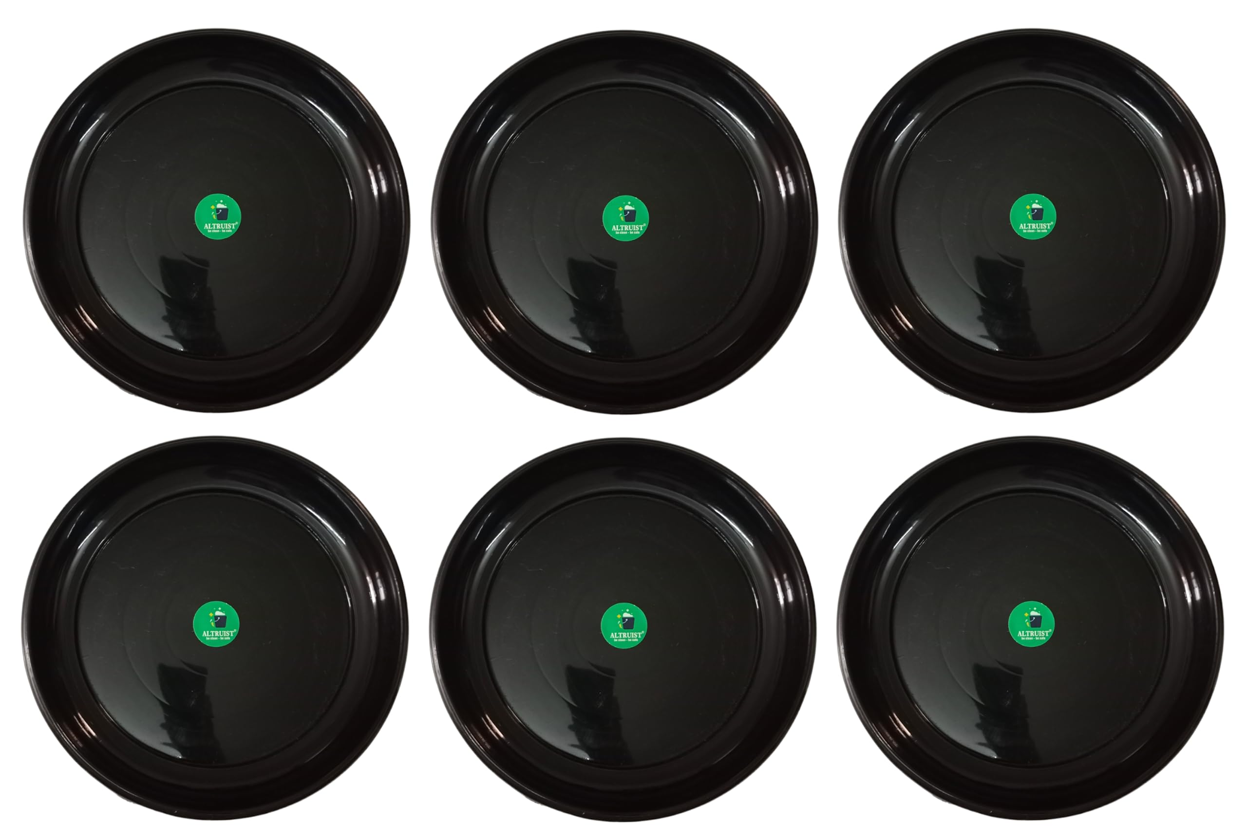 ALTRUIST (Economy) Round Bottom Tray Black (Plate | Saucer) 9-inch Pack of 6 (B09X736P29) Amazon Price History, Amazon Price Tracker