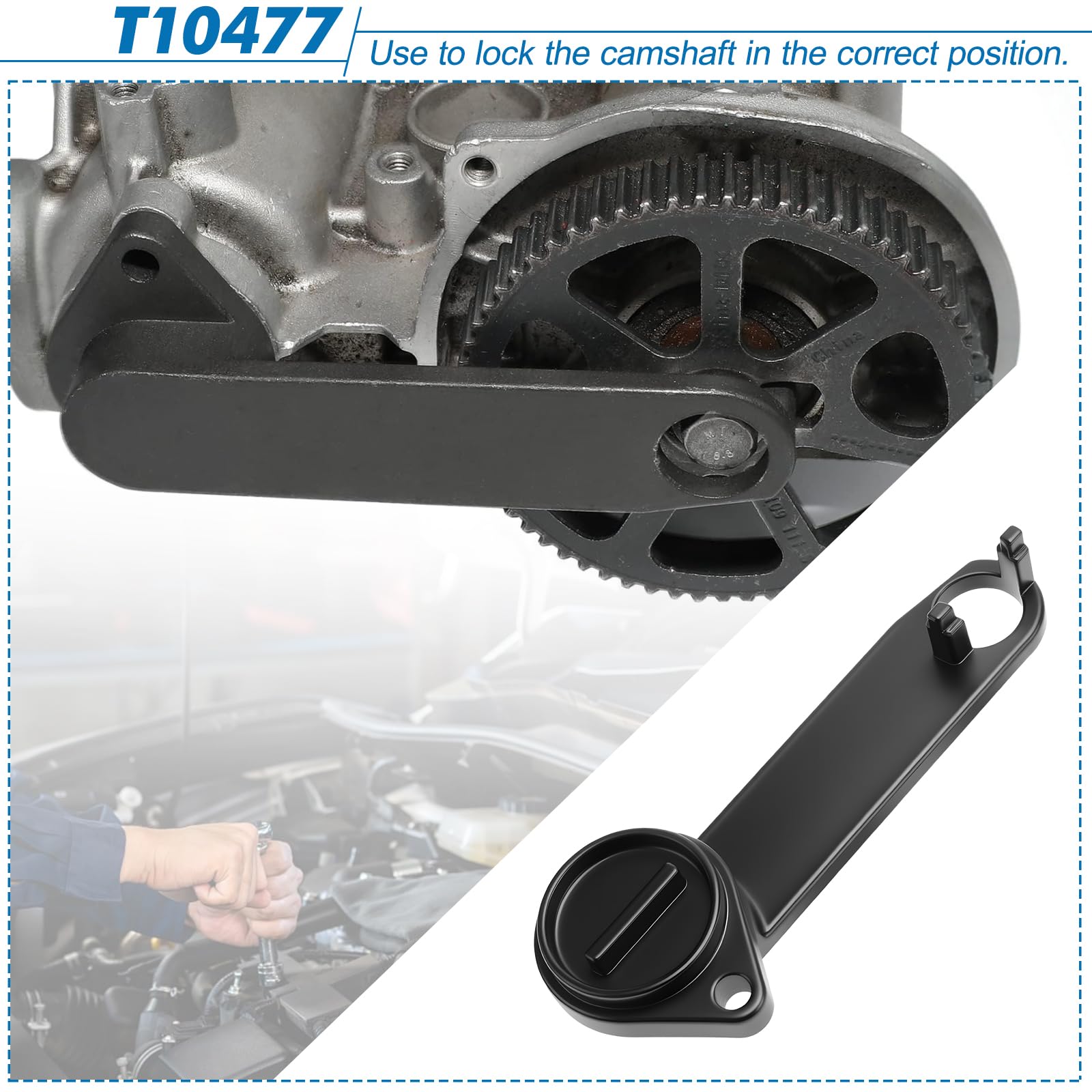 KAOLALI Strumento Cinghia di Distribuzione per VAG EA211 1.0L 1.2L 1.4L 1.6L FSI TSI TFSI Benzina, Strumento di Regolazione del Motore con Sostituzione per VW Audi A3/Golf VII/Jetta/Seat Leon