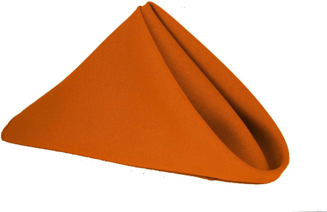 Set Table Runner Polyester 14x132 Inch & 6 Napkins Burnt Orange