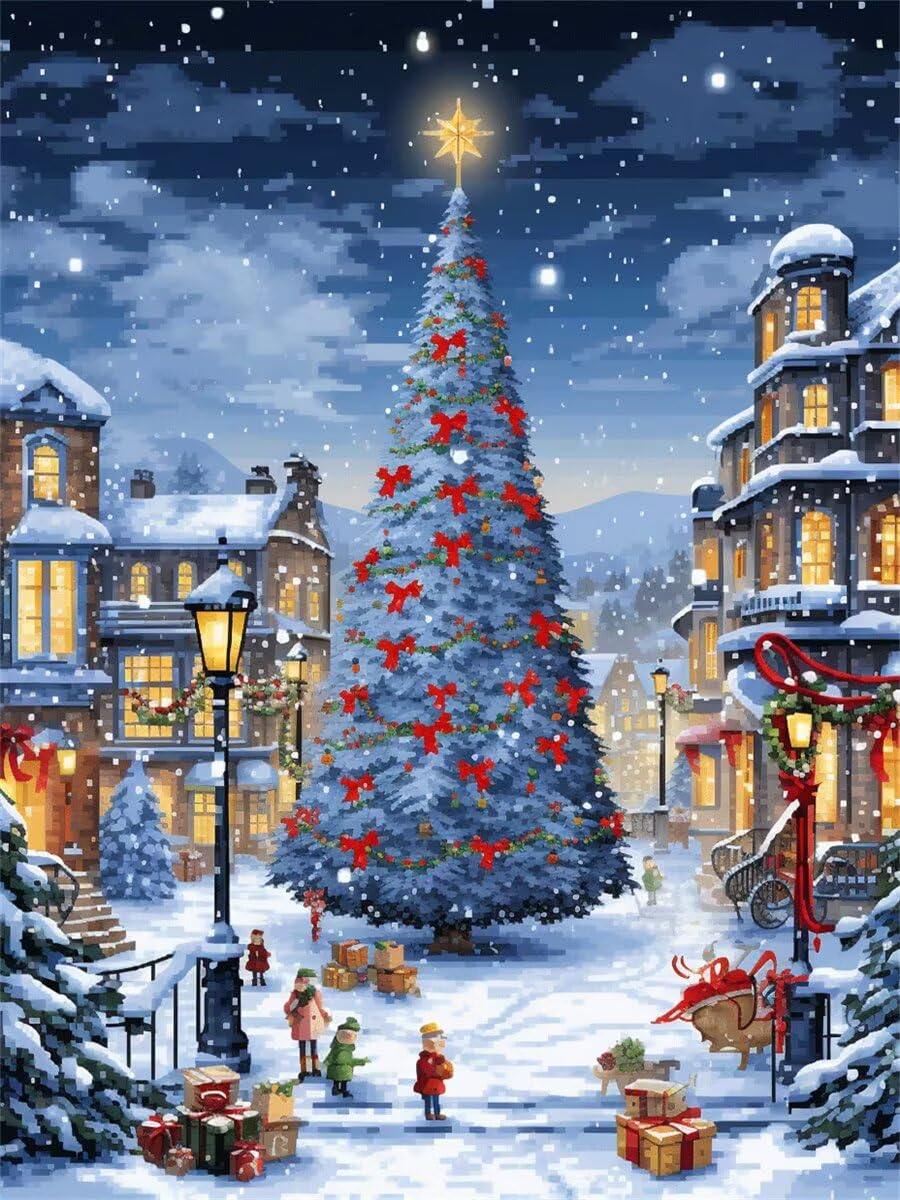 Broderie diamant kit complet grand format 70x90cm avec paysage 5D