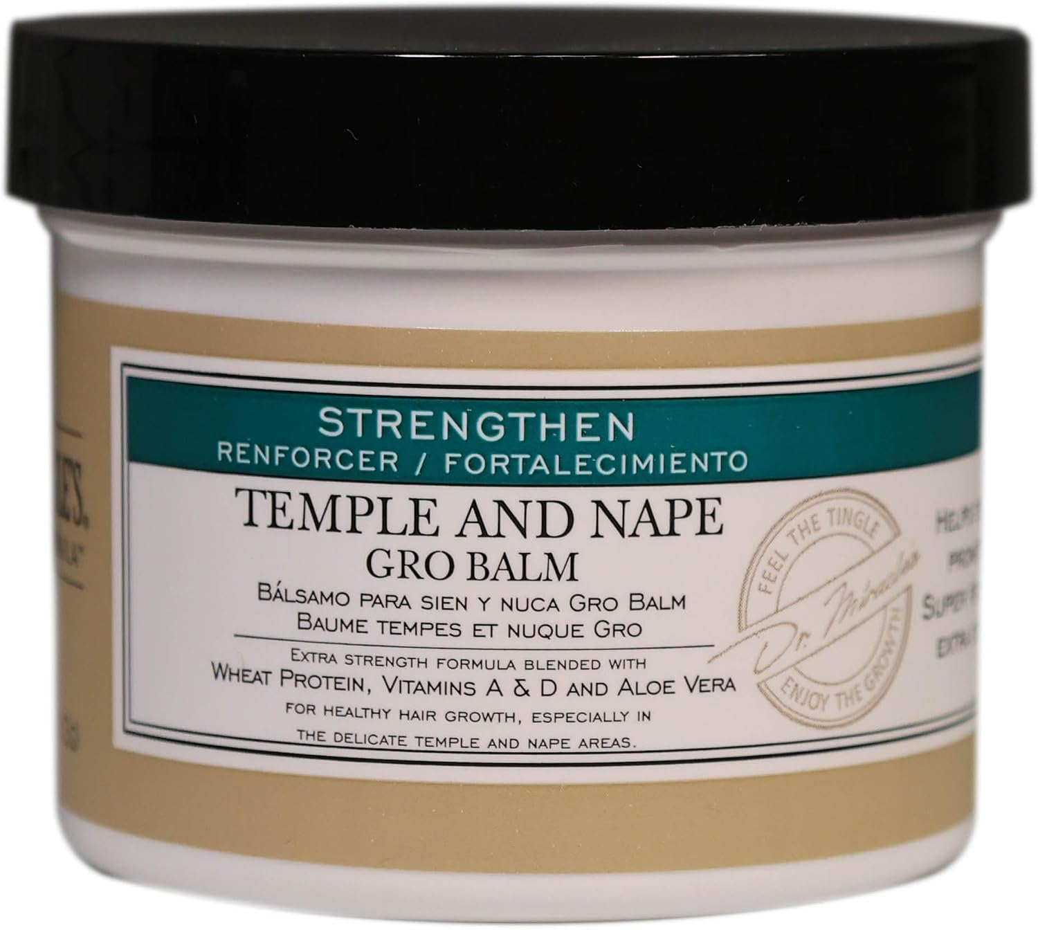 Dr. Miracles Strengthen Temple & Nape Gro Balm 4oz (2 Pack)