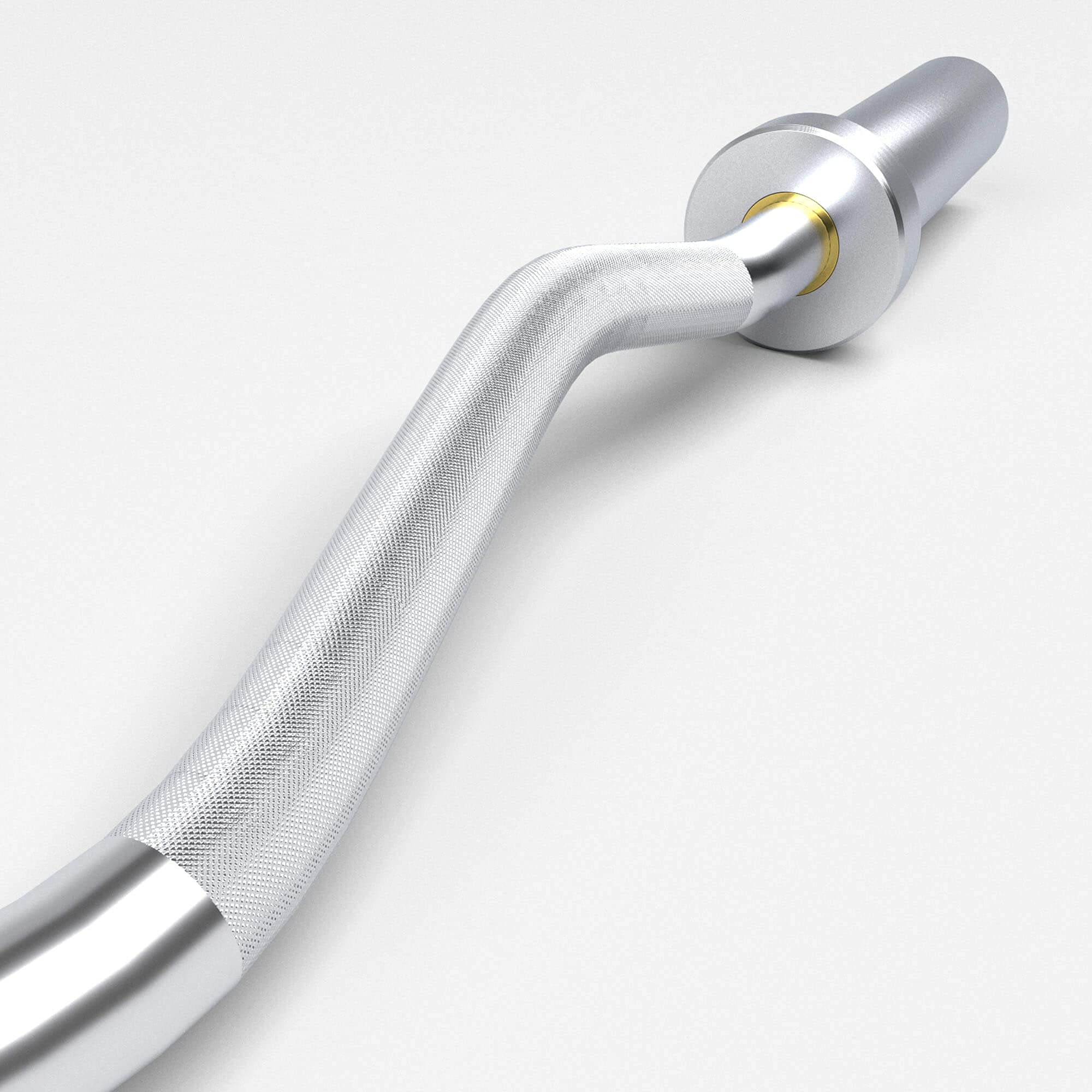 Olympic EZ Bar Curl Bar Elevens - Bilanciere Per Curl 119,4 Cm, 10 Kg, Acciaio Cromato, Capacità 136 Kg, Per Bicipiti E Tricipiti, Home Fitness