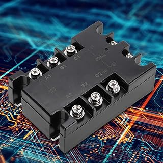 Relé de Estado Sólido 40A AC-AC SSR Trifásico relé de Estado Sólido Resistente Alta Velocidade de Comutação para Dispositivos Elétricos de Automação Industrial