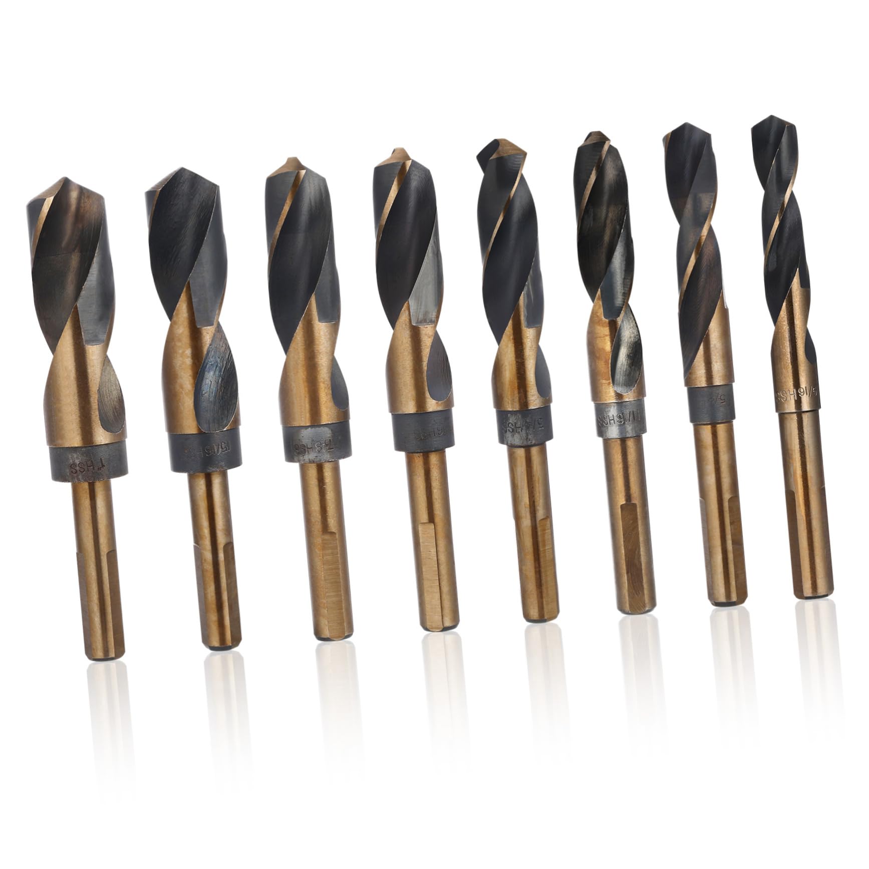 Homoyoyo 8piezas Brocas Helicoidales Para Metal Brocas Para Acero y Aluminio Mango Recto Para Taladro