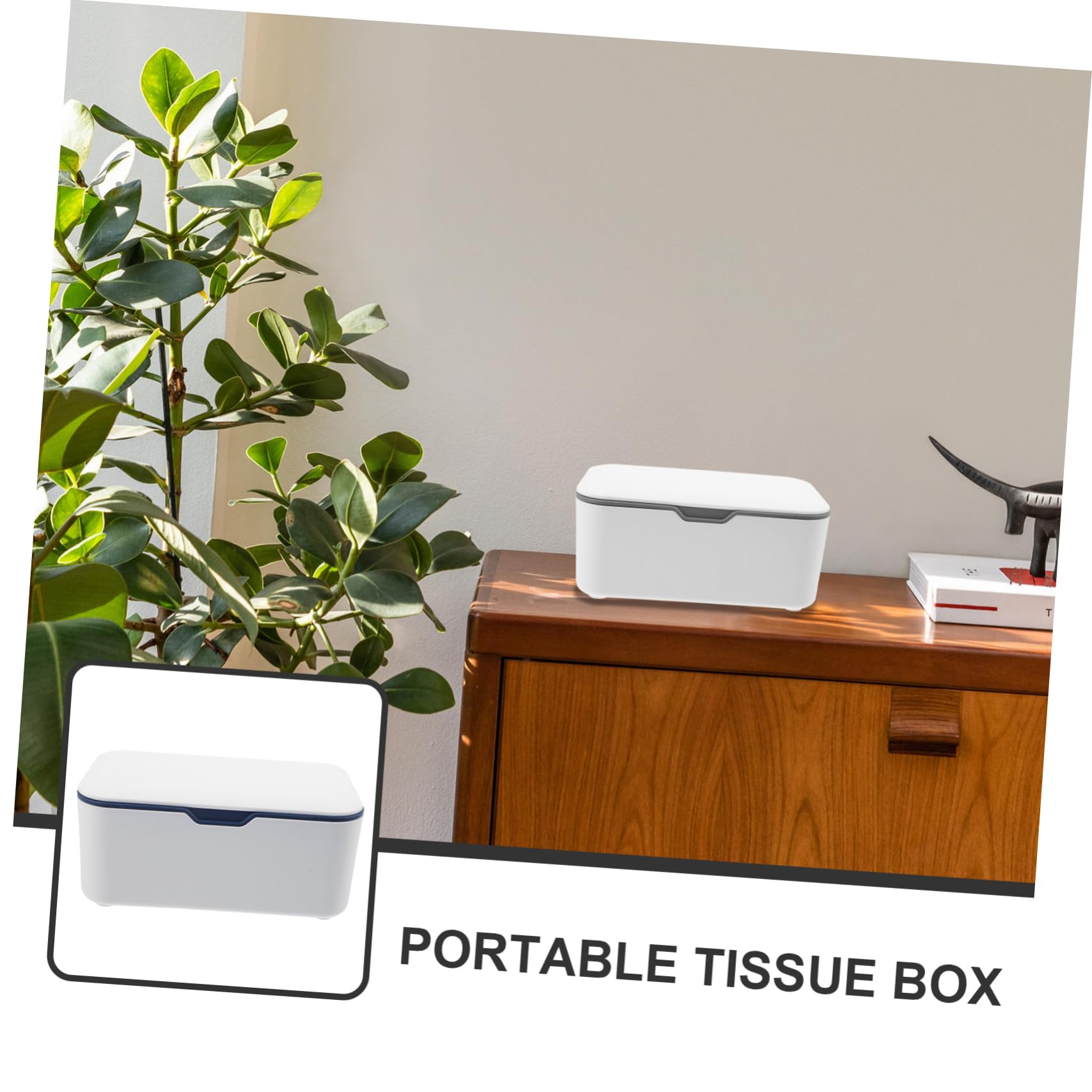 PRETYZOOM 2Pcs Portable Storage Tissue Container Convenient Wipe Box for Wet Tissue Dispenser for Outdoor Use Lightweight and Easy to Carry