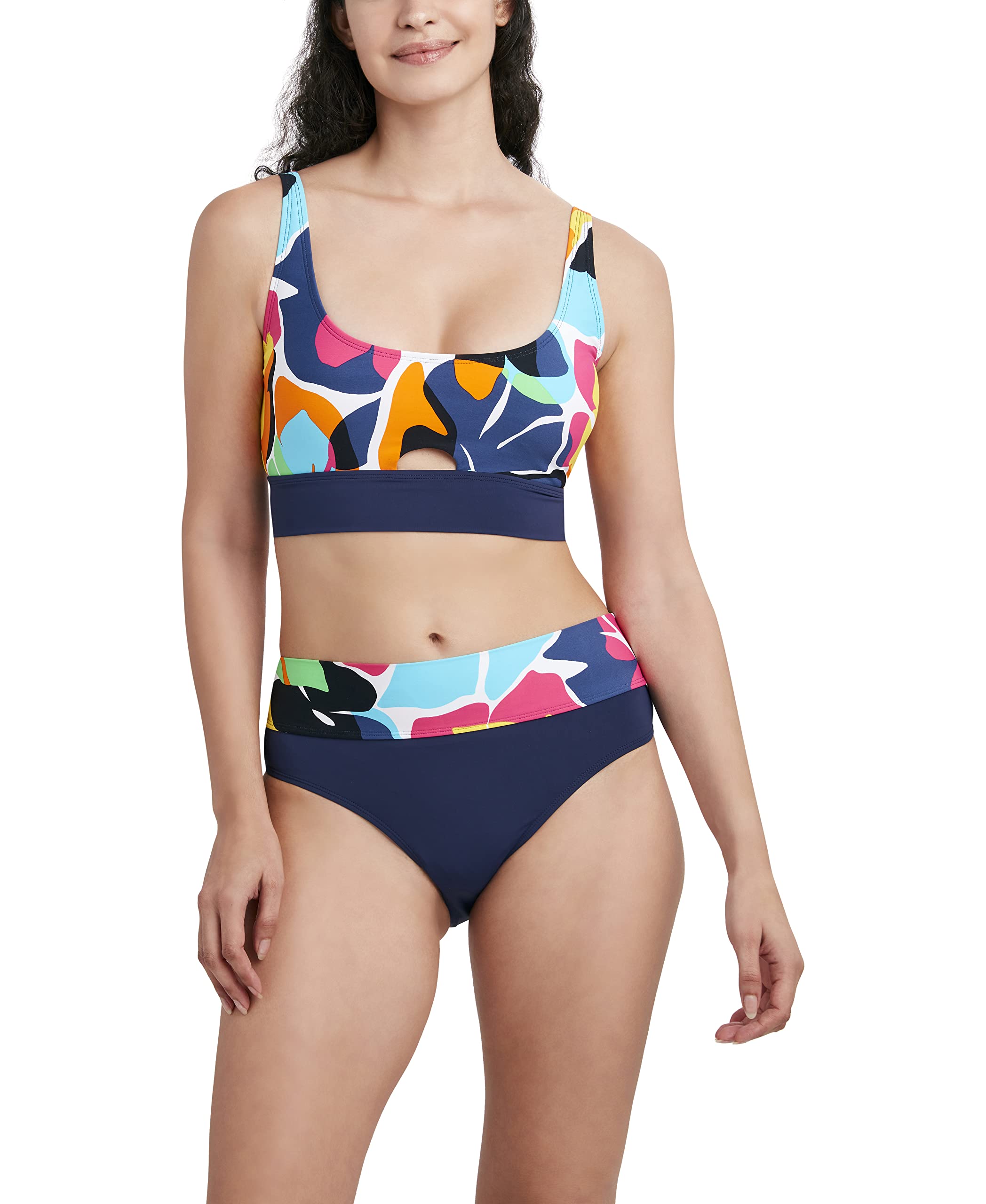 Haut de bikini à bandes Nautica coupe standard extensible et confortable - 6