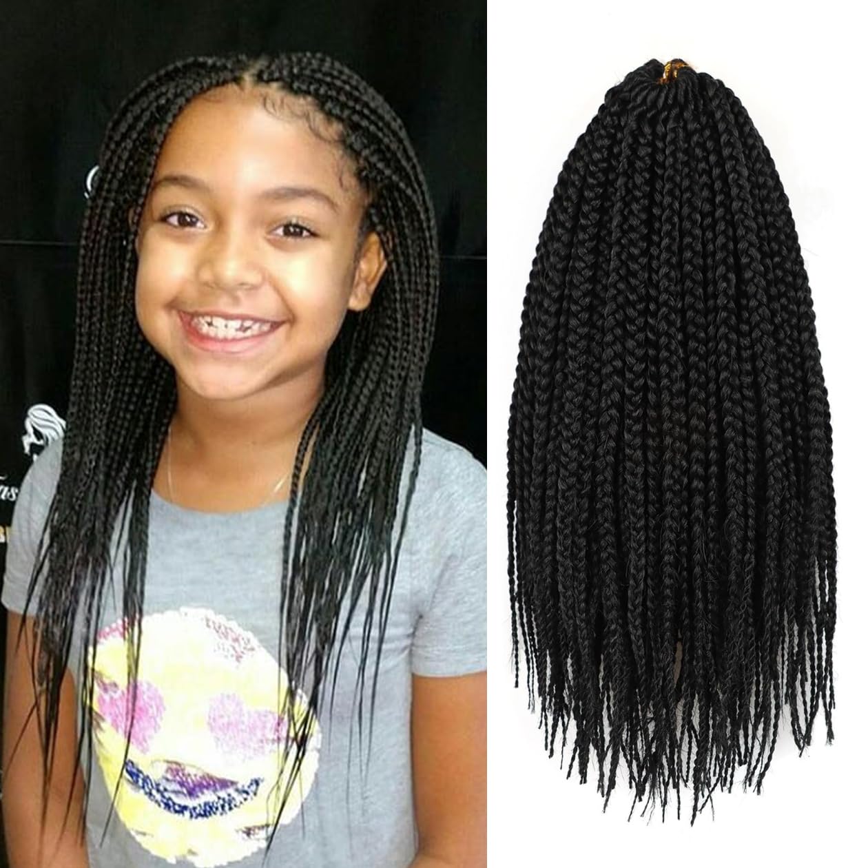 Amazon.com : Box Braids Crochet Hair 10 Inch Crochets Braid for