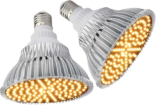 Amazon Com Pack Of 2 Byingo Led Grow Light Bulb 25w X 2 380nm 780nm Full Spectrum Sunlight For Indoor Plants Seeding Growing Flowering And Fruiting Patio Lawn Garden