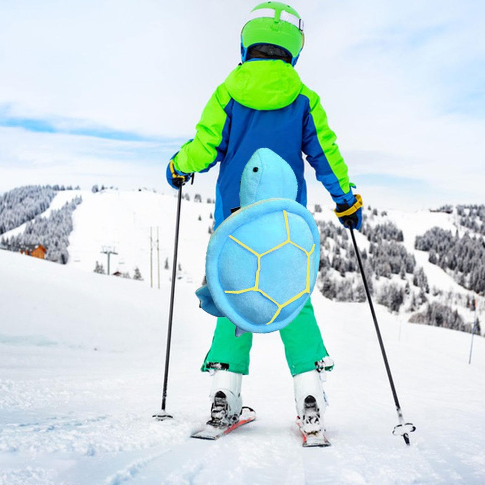 Turtle Butt Pad – Gepolstertes Hüftkissen mit Schildkröten-Motiv | weiche Ski-Schutzpolster | Schutzausrüstung: Niedliche Turtles Butt Pads, leichtes Butt Pad für Erwachsene zum Skifahren, Ska
