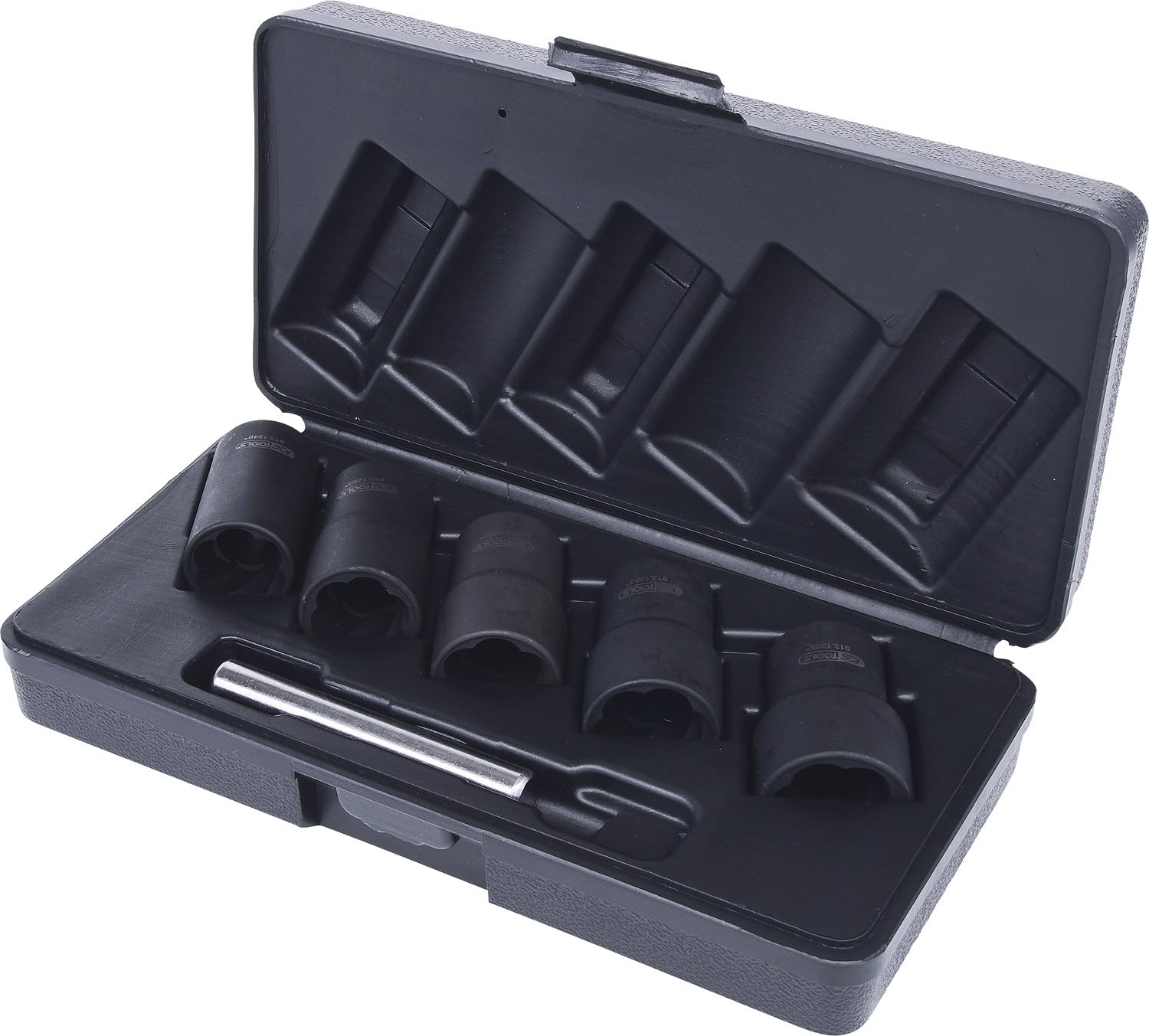 KS Tools 913.1240 1/2"Zestaw do wykrecania obrobionych srub o profilu spiralnym 6-szt, 19-25mm