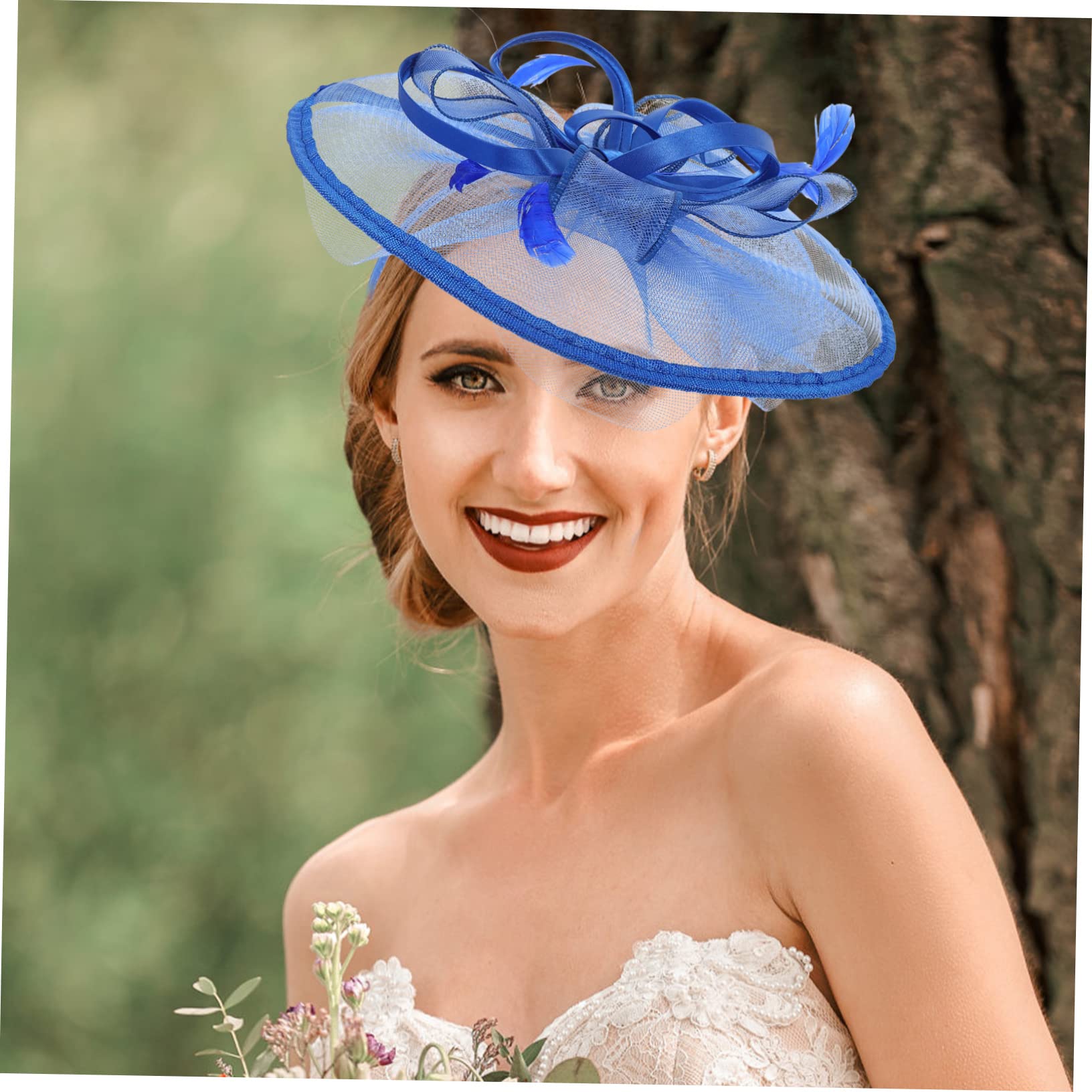 minkissy 2 tocados de malla floral para mujer, tocado floral para mujer, tocado de decoración floral, sombrero de velo, diadema de fiesta de té, clip para el cabello, sombrero de malla, velo diadema