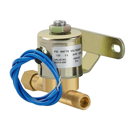 4040 Humidifier Water Solenoid Valve, Compatible with Aprilaire Humidifiers Valve 400 500 600 700 220 224 - Replacement Part# B2015-S85-24 Volts AC 2.3 Watts 60 Hz 125 PSI- Blue