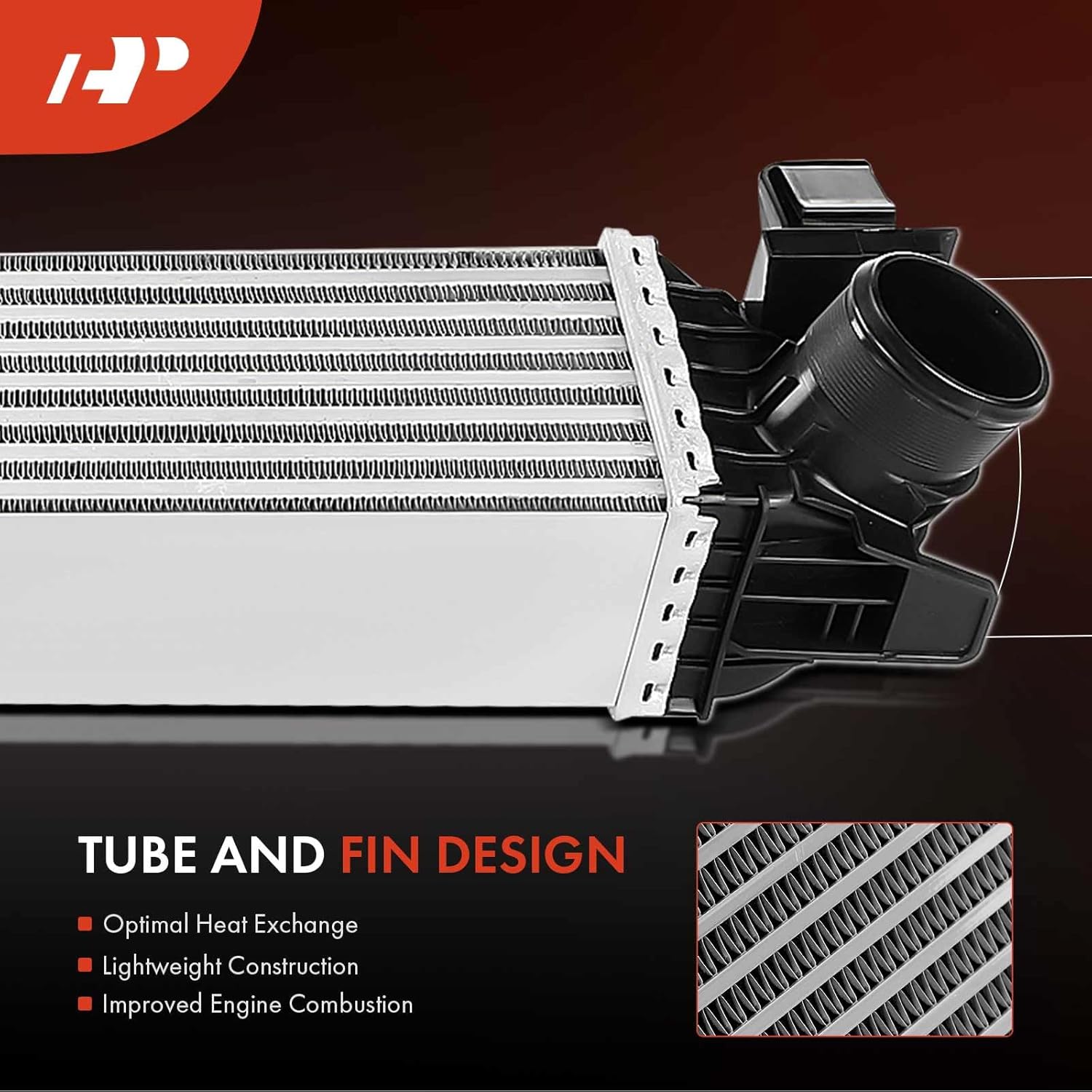A-Premium Turbo Intercooler Compatible with Ram ProMaster 1500, ProMaster 2500, ProMaster 3500, 2014 2015 2016 2017, 3.0L