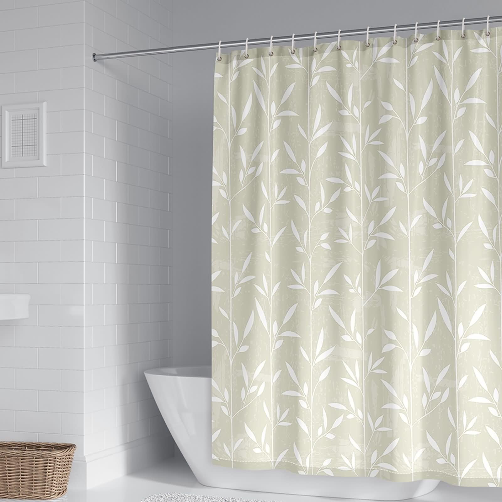 Rideau de douche polyester 300x200 cm grand format imperméable lavable