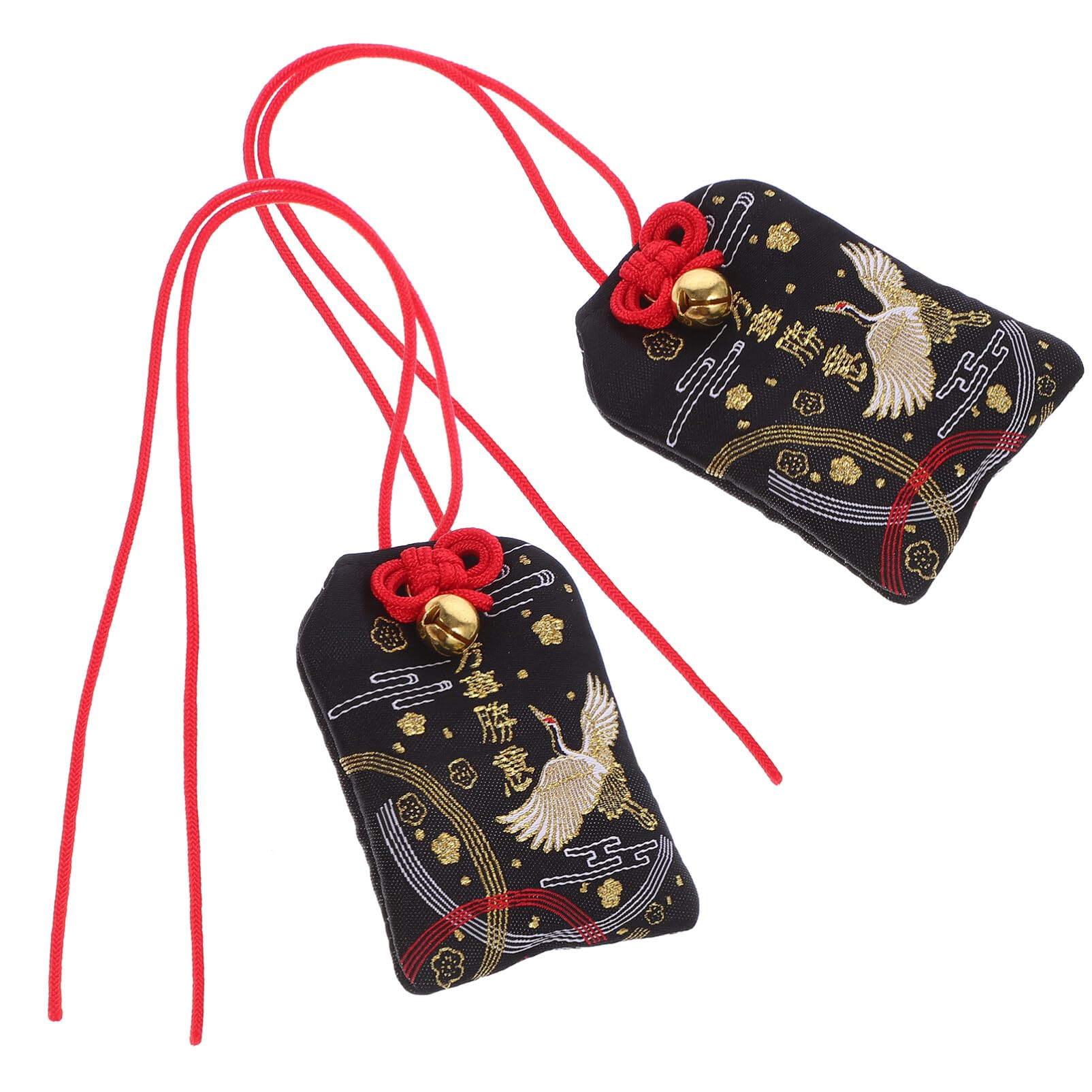 Alipis 2pcs Japanese Style Blessing Bag Omamori Bags for Home Decoration and Spring Festival Celebrations Festive Amulet for Luck and