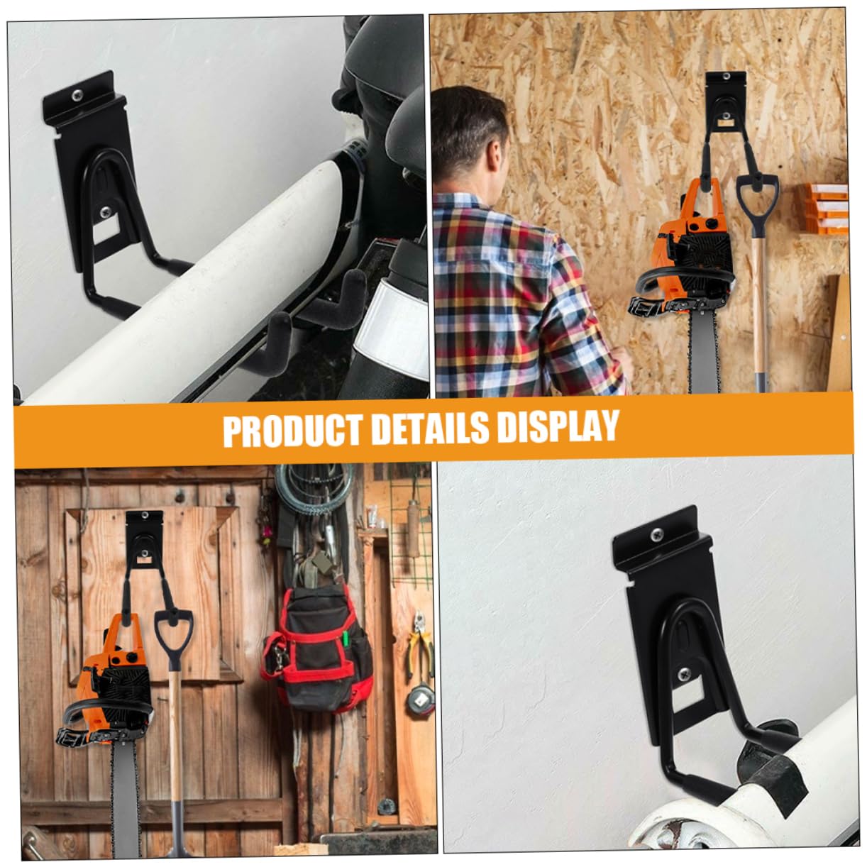 2 Ganci Da 8 Pollici Ganci Dritti Per Garage Ganci Da Parete In Ferro Per Attrezzi Biciclette Ganci Per Esterni Forniture