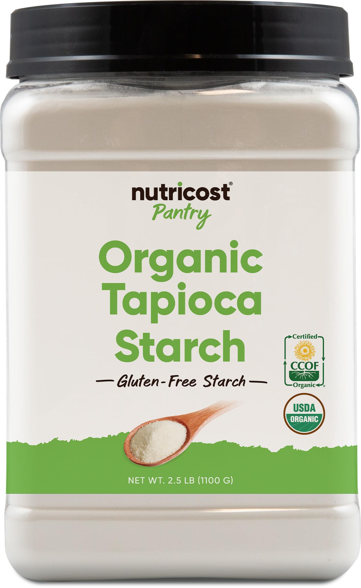 Nutricost Pantry Organic Tapioca Starch (2.5 LB) Gluten-Free, GMO-Free