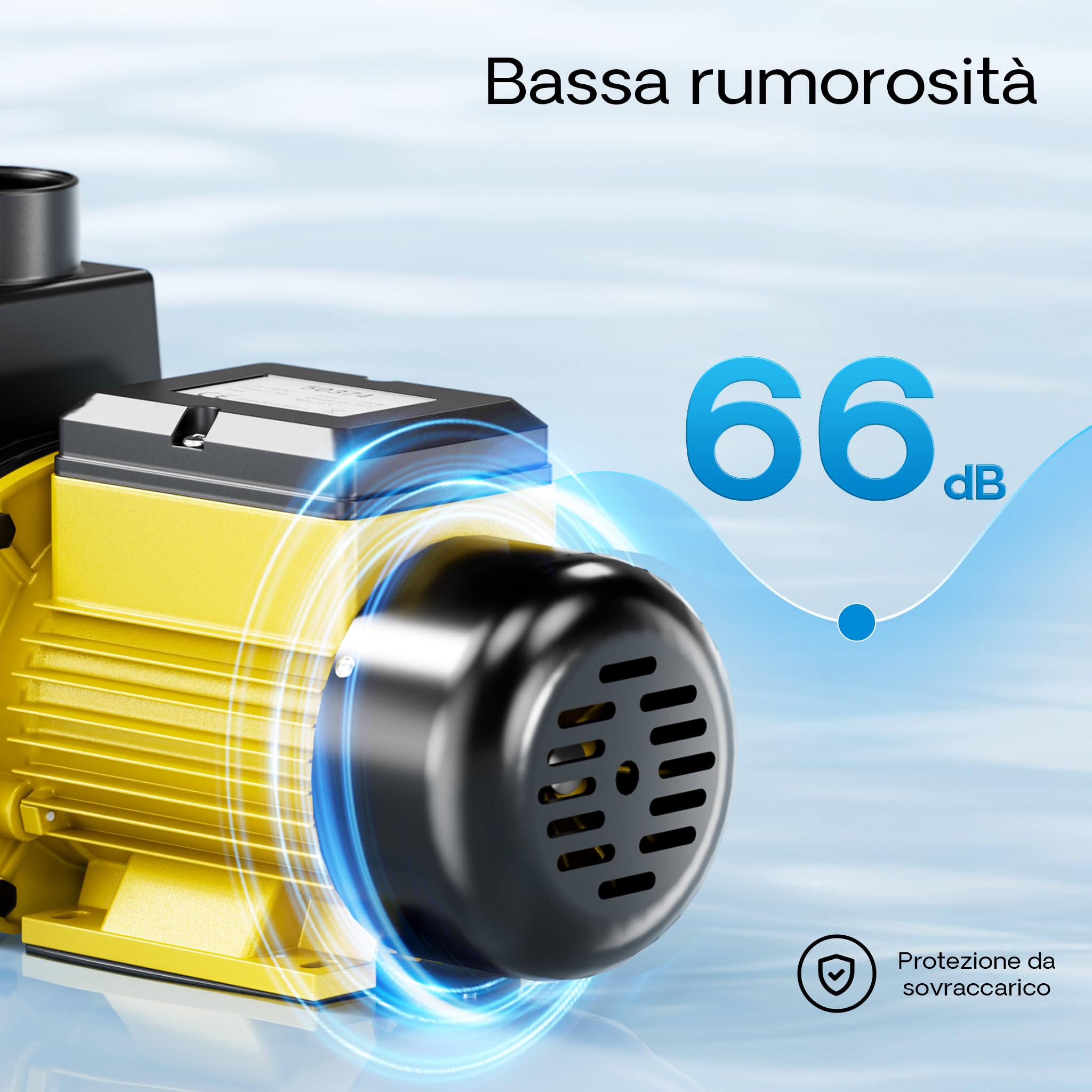 SunSun Pompa piscina per ricircolo e filtraggio 5000 L/h 220 W Pompa di circolazione