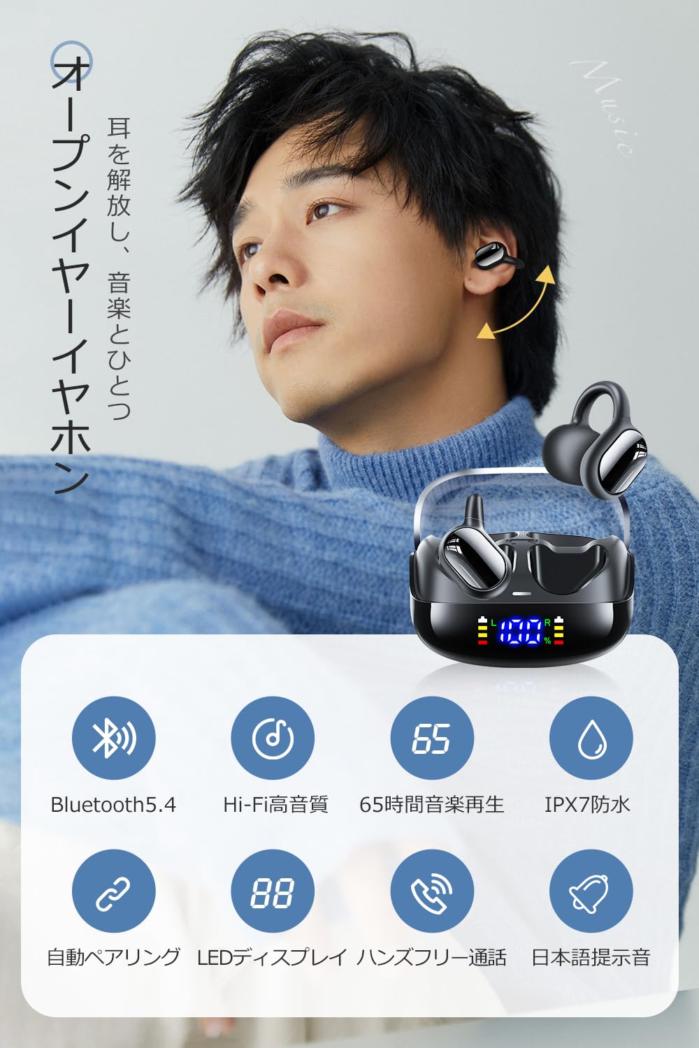 T18 ワイヤレスイヤホン Bluetooth 5.4 IPX7 楽天市場】＼83%OFF！20%OFFクーポン+P5で1874円！／Ennice