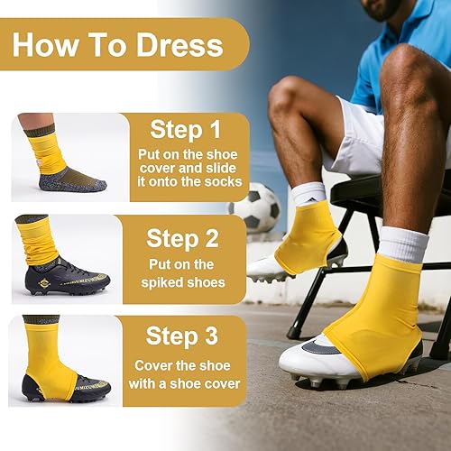 Miniatura 17 de Spats - Fundas para tacos de fútbol americano, fundas para tacos de fútbol, béisbol, niños, adolescentes y adultos, para tacos mantienen los tacos