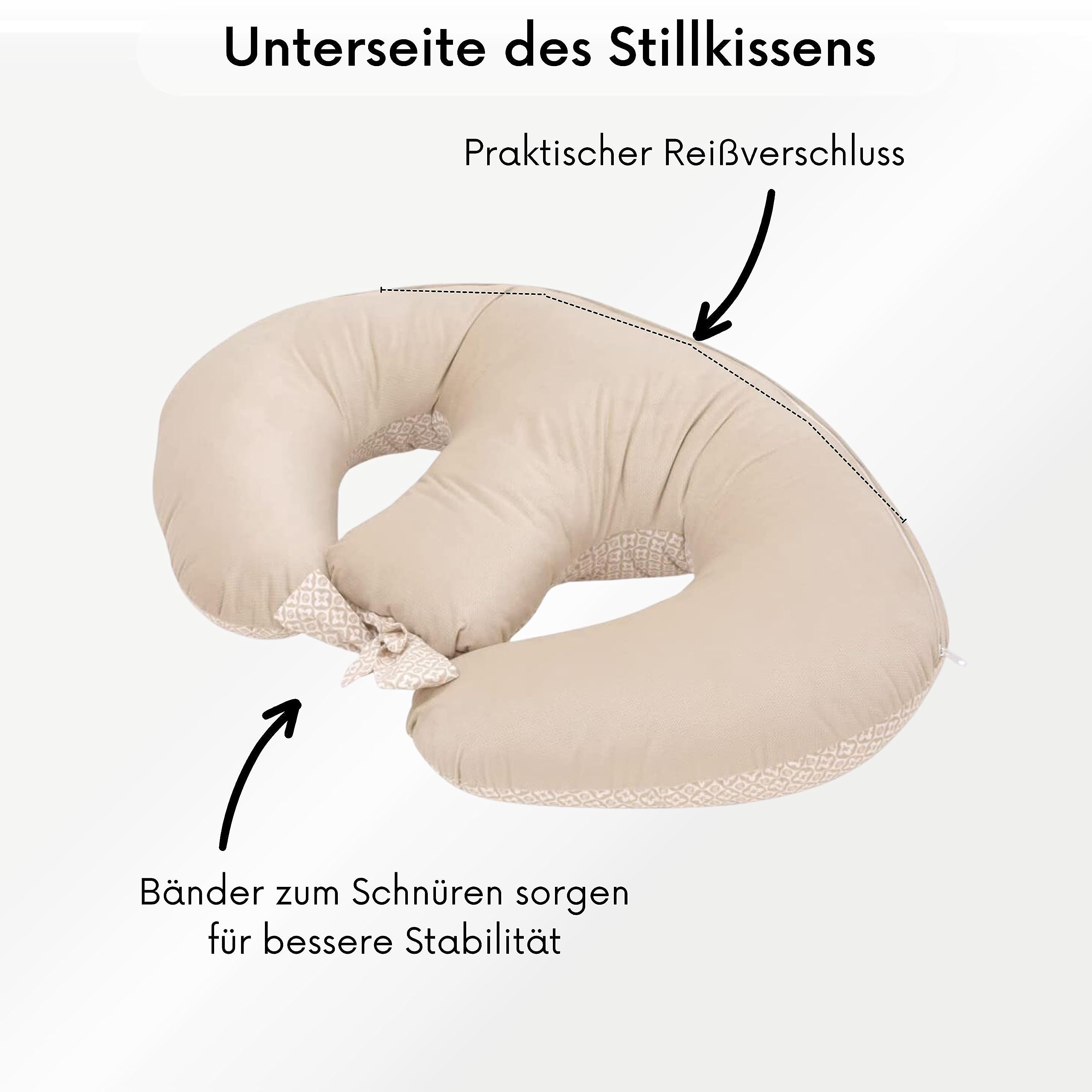 Bellochi Growing in style Stillkissen Zwillinge, Stillkissen XXL, Nursing Pillow - Schwangerschaftskissen, Stillkissen groß, Stillhörnchen Baby - Multifunktionale Zwillingsstillkissen Lux